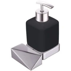 Дозатор для жидкого мыла, Boheme New Venturo, хром, черный арт. 10317-CR-B