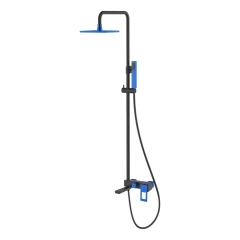 Душевая система Синяя, Boheme Q, черный, синий арт. 148-BUW