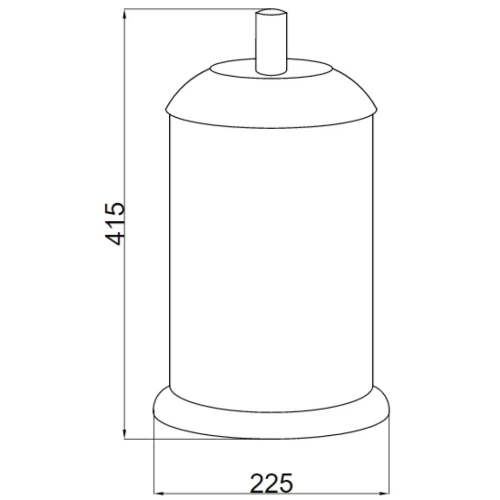 Купить купить ведро для мусора, boheme murano cristal, золото арт. 10914-crst-g