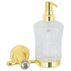 Дозатор для жидкого мыла, Boheme Chiaro, золото арт. 10515