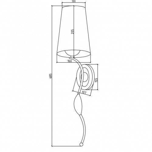 Купить купить светильник, boheme, хром арт. 757