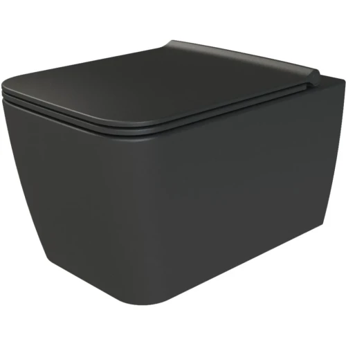 Купить купить унитаз подвесной без сиденья, boheme zen, черный арт. 967-b