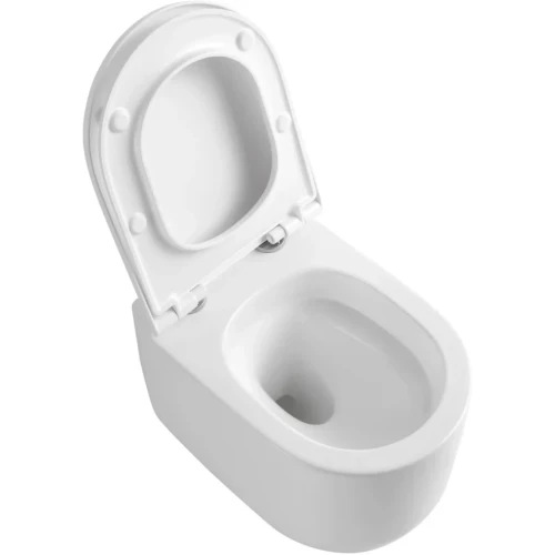 Купить купить унитаз подвесной с сиденьем микролифт, boheme flow, белый арт. 969-set-w