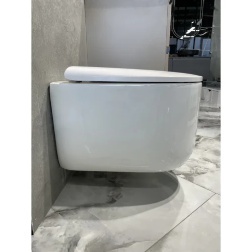 Купить купить унитаз подвесной с сиденьем микролифт, boheme flow, белый арт. 969-set-w