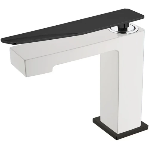 Купить купить смеситель для раковины, boheme q, белый, черный арт. 141-wb.2