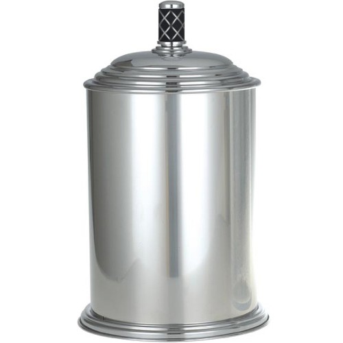 Купить купить ведро для мусора, boheme murano, хром, черный арт. 10907-b-cr