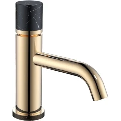 Смеситель для раковины, Boheme Stick, золото, черный арт. 121-G-MR-BLACK