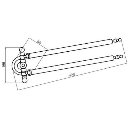 Купить купить полотенцедержатель двойной, boheme brillante, хром арт. 10442