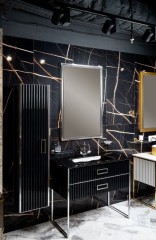 Зеркало с подсветкой, Armadi Art Monaco, черный, хром арт. 566-BCR