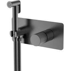 Гигиенический душ со смесителем, Boheme Stick, оружейная сталь арт. 127-GM.3