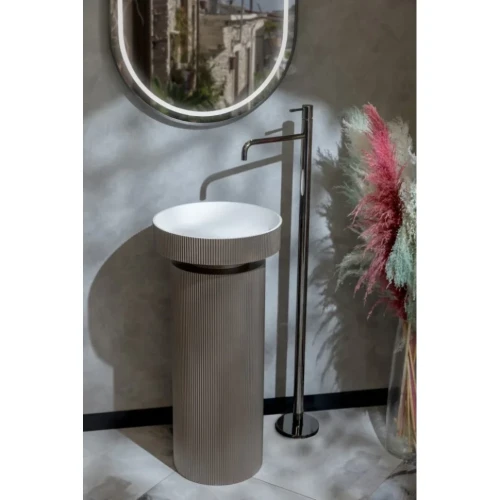 Купить купить смеситель для раковины, boheme uno, оружейная сталь арт. 107-sgm