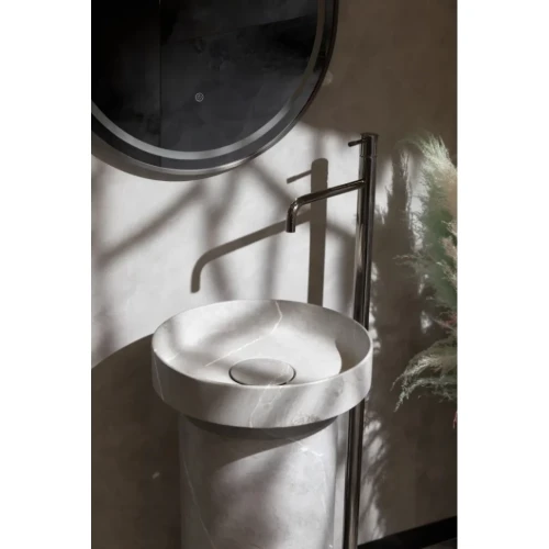 Купить купить смеситель для раковины, boheme uno, оружейная сталь арт. 107-sgm