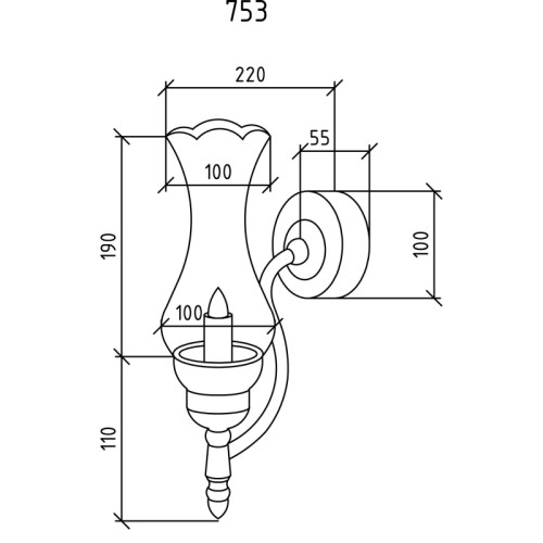 Купить купить светильник, boheme, бронза арт. 753