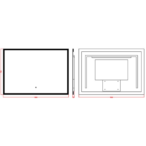 Купить купить зеркалос подсветкой с сенсорным выключателем, armadi art modern, металл, стекло арт. 544-100