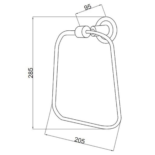 Купить купить кольцо для полотенец, boheme murano, хром, шоколад арт. 10905-ch-cr