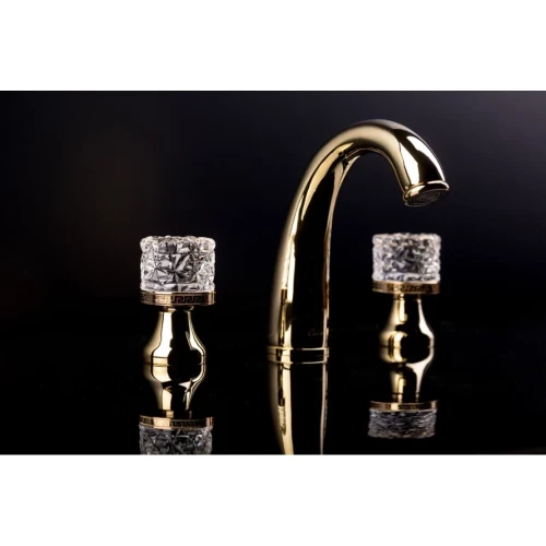 Купить купить смеситель для раковины, boheme crystal, золото арт. 297-crst