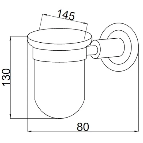 Купить купить стакан для зубных щеток, boheme murano cristal, бронза арт. 10904-crst-br