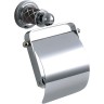 Купить купить держатель туалетной бумаги с крышкой, boheme murano, хром, черный арт. 10901-b-cr