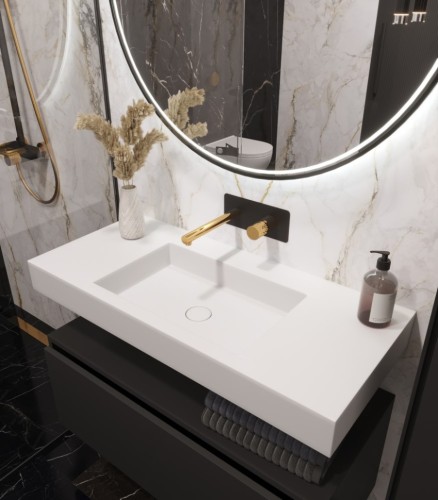 Купить купить раковина, armadi art flat, белый арт. 888-100