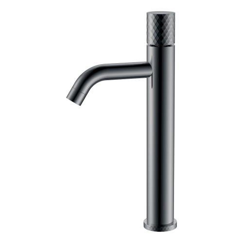 Купить купить смеситель для раковины, shine gun metal высокий, с ручкой diamond, boheme stick, арт. 122-sgm