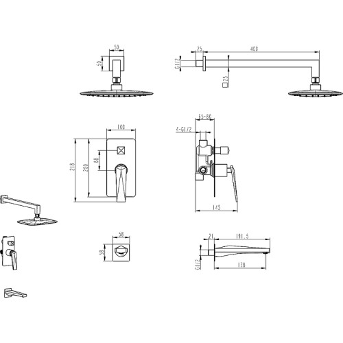 Купить купить ершик для унитаза, boheme murano, золото, фиолетовый арт. 10913-v-g