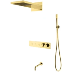 Душевая система с термостатом, Boheme Fusion, золото арт. 131-2-G