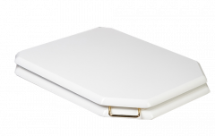 Крышка массив для подвесного унитаза, (петли золото) микролифт, Boheme Vogue арт. 947-G