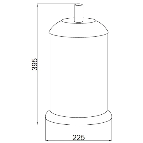 Купить купить ведро для мусора, boheme murano cristal, бронза арт. 10907-crst-br