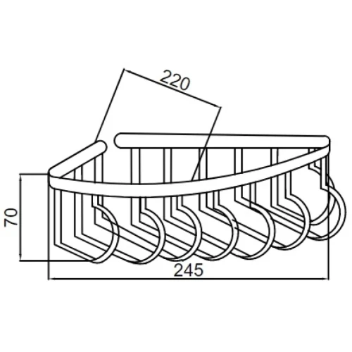 Купить купить угловая полка, boheme medici, бронза арт. 10621