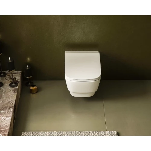 Купить купить унитаз подвесной без сиденья, boheme bello, белый арт. 971-w