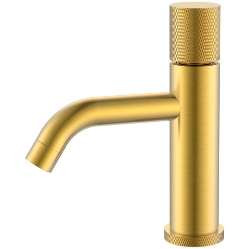 Купить купить смеситель для раковины, низкий, mat gold низкий, с ручкой diamond, boheme stick, арт. 121-mg