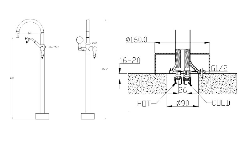 Купить купить смеситель для ванны, boheme imperiale, золото арт. 289-sw