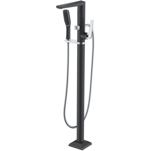 Купить купить смеситель для ванны, boheme venturo, черный, хром арт. 379-b