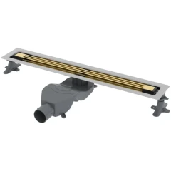 Душевой лоток с решеткой, Armadi Art B&amp;T Infinity, золото арт. 981-80-G