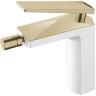 Купить купить смеситель для биде, boheme venturo, белый, золото арт. 386-w
