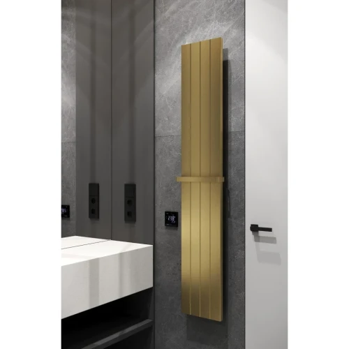 Купить купить полотенцесушитель электрический, boheme flat, золото арт. 725-mg