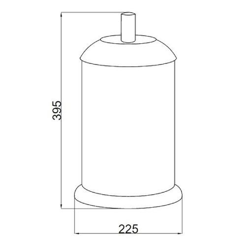 Купить купить ведро для мусора, boheme murano, золото, черный арт. 10907-b-g