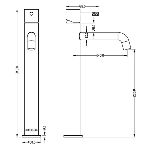 Купить купить смеситель для раковины, boheme uno, никель арт. 462-nb