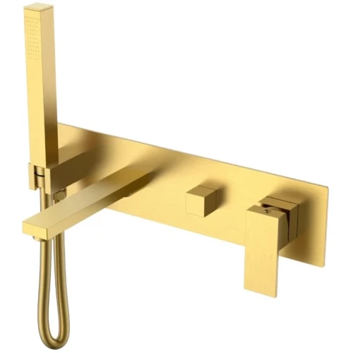 Купить купить смеситель для ванны, boheme qubic, золото арт. 474-2-mg