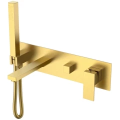 Смеситель для ванны, Boheme Qubic, золото арт. 474-2-MG