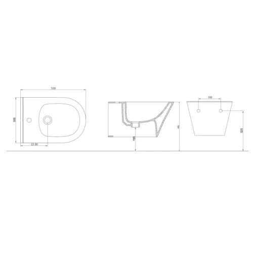 Купить купить биде подвесное, boheme avva, белый арт. 974-mw