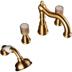 Смеситель на борт ванны, Boheme Royal Cristal, бронза арт. 391-Royal