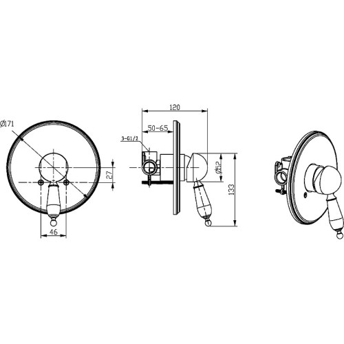 Купить купить смеситель для душа, boheme medici, бронза арт. 305