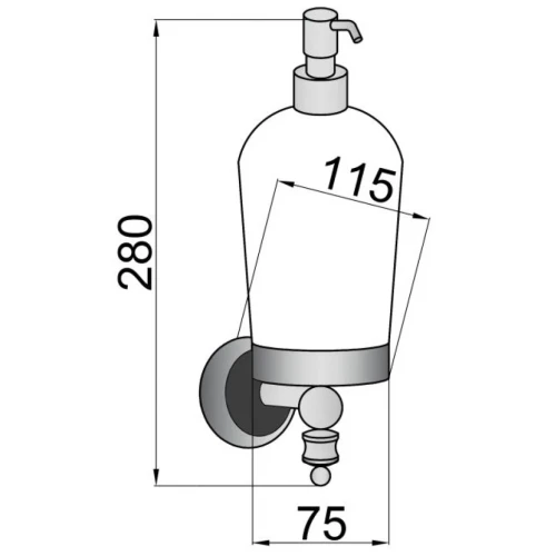 Купить купить дозатор для жидкого мыла, boheme vogue, хром арт. 10197