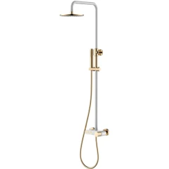 Душевая система, Boheme Stick, белый, золото арт. 128-WG.2