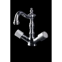 Смеситель для раковины, Boheme Royal Cristal, хром арт. 272-Royal/CRST black