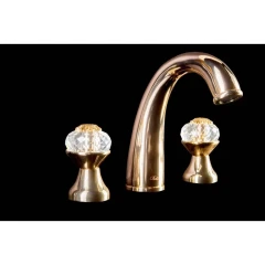 Смеситель для раковины, Boheme Flora, золото арт. 297-FL