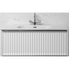 Тумба под раковину Avangarde подвесная, Armadi Art Vallessi, белый, хром арт. 843-080-WCR