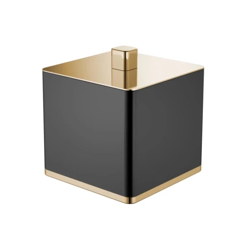 Купить купить диспенсер для ватных дисков, boheme, черный, золото арт. 10964-b-g