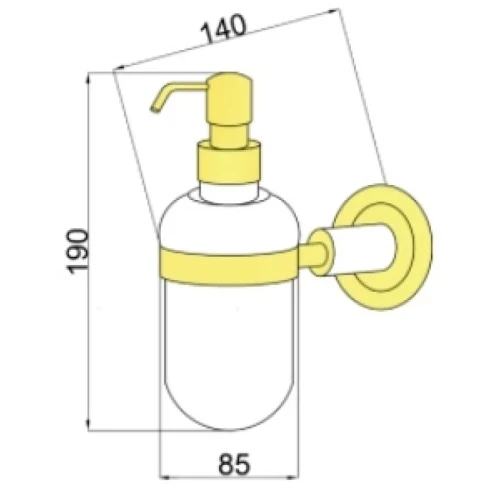 Купить купить дозатор для жидкого мыла, boheme murano cristal, бронза арт. 10912-crst-br